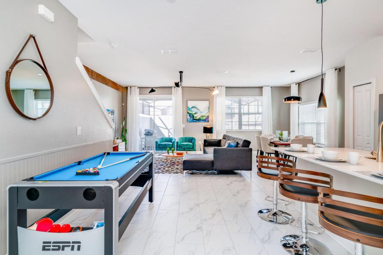 Beautiful Modern Home Wprivate Pool Near Wdw キシミー エクステリア 写真